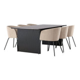 Vail spisebord + Berit stol Venture Design Spisegruppe