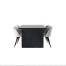 Vail spisebord + Velvet spisestoler Venture Design Spisegruppe