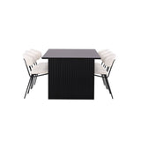 Vail spisebord + Chico spisestoler Venture Design Spisegruppe