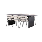 Vail spisebord + Chico spisestoler Venture Design Spisegruppe