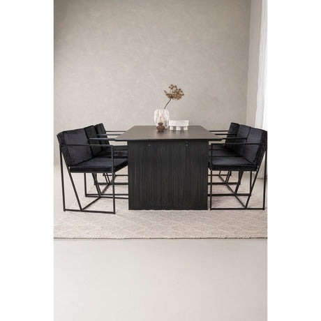 Vail spisebord + Richmond spisestoler Venture Design Spisegruppe