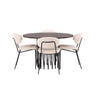 Stone round spisebord + Chico spisestoler Venture Design Spisegruppe