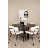 Stone round spisebord + Chico spisestoler Venture Design Spisegruppe