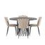 Stone Round Dining Set Venture Design Spisegruppe