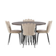 Stone Round Dining Set Venture Design Spisegruppe