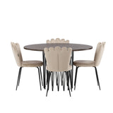 Stone Round Dining Set Venture Design Spisegruppe