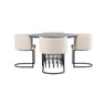 Stone rundt spisebord + Simrishman spisestoler Venture Design Spisegruppe