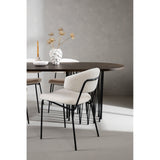Stone ovalt spisebord + Chico spisestoler Venture Design Spisegruppe