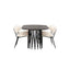 Stone ovalt spisebord + Chico spisestoler Venture Design Spisegruppe