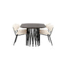 Stone ovalt spisebord + Chico spisestoler Venture Design Spisegruppe