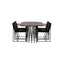 Stone ovalt spisebord + Richmond spisestoler Venture Design Spisegruppe