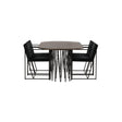 Stone ovalt spisebord + Richmond spisestoler Venture Design Spisegruppe