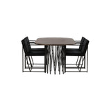 Stone ovalt spisebord + Richmond spisestoler Venture Design Spisegruppe