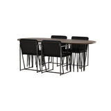 Stone ovalt spisebord + Richmond spisestoler Venture Design Spisegruppe