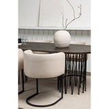 Stone oval spisebord + Simrishman spisestoler Venture Design Spisegruppe