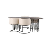 Stone oval spisebord + Simrishman spisestoler Venture Design Spisegruppe