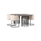 Stone oval spisebord + Simrishman spisestoler Venture Design Spisegruppe