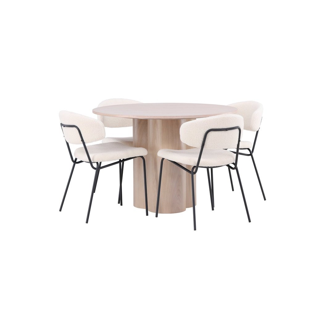 Olivia spisebord+ Chico spisestoler-/ Venture Design Spisegruppe