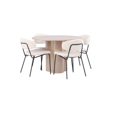 Olivia spisebord+ Chico spisestoler-/ Venture Design Spisegruppe