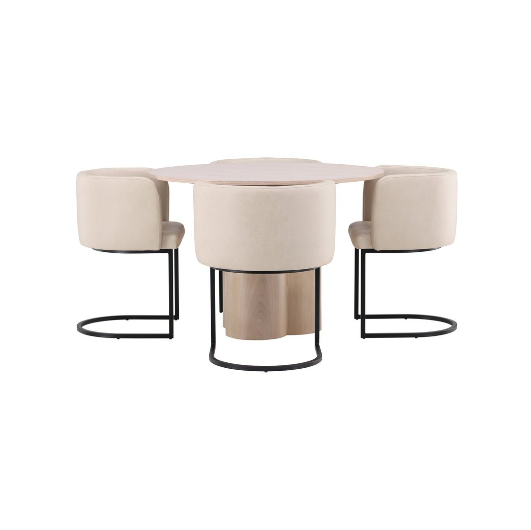 Olivia og Simrishman spisegruppe 4 stoler Venture Design Spisegruppe