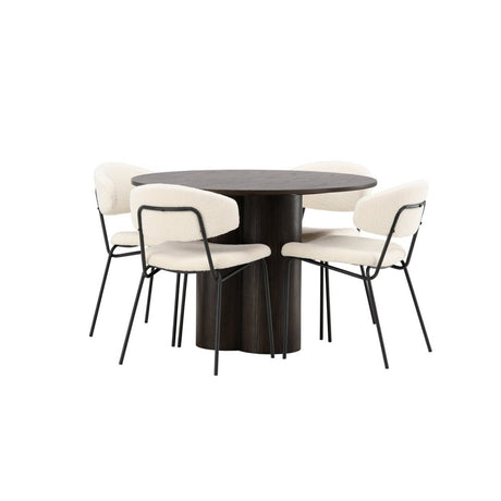 Olivia spisebord+ Chico spisestoler-/ Venture Design Spisegruppe