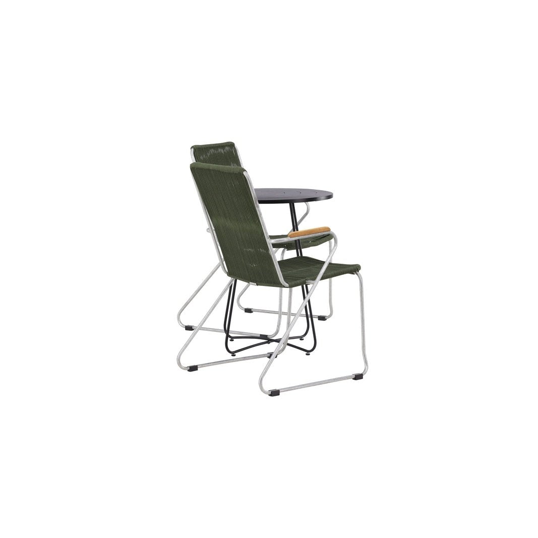 Bacong Cafébord + Bois spisestoler Venture Design Spisegruppe