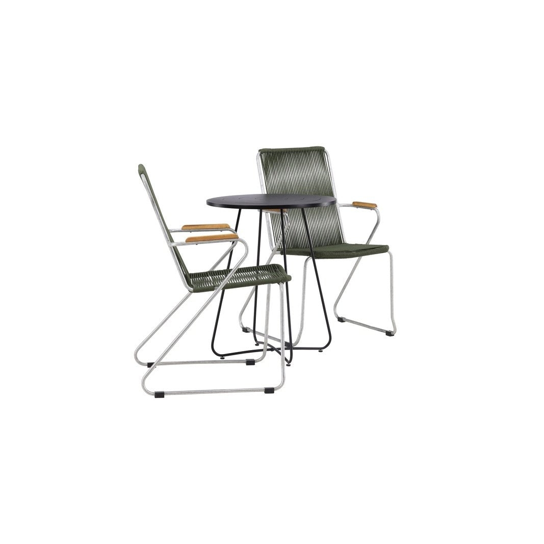 Bacong Cafébord + Bois spisestoler Venture Design Spisegruppe