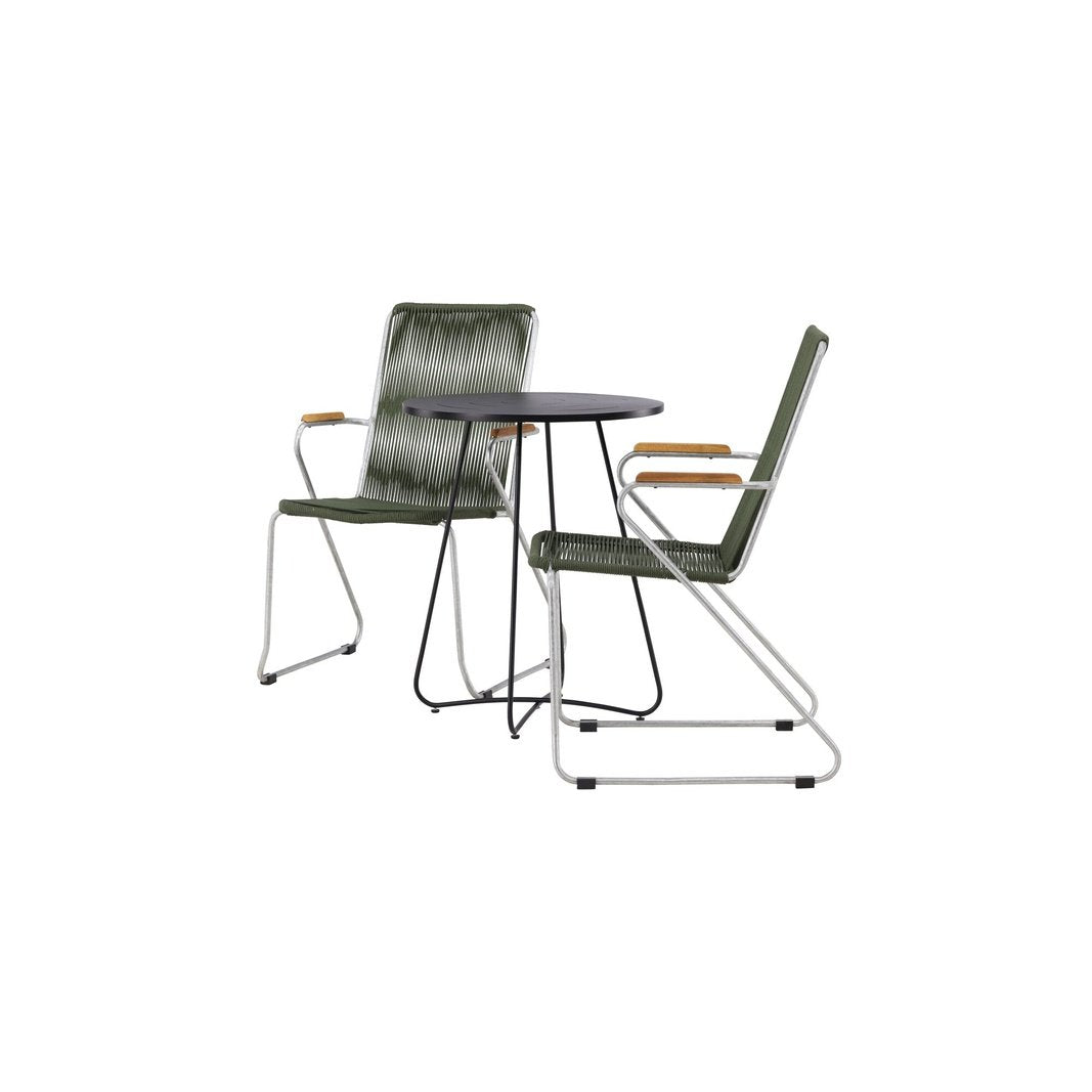 Bacong Cafébord + Bois spisestoler Venture Design Spisegruppe