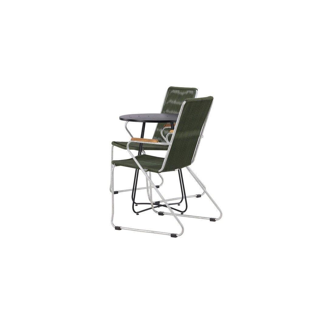 Bacong Cafébord + Bois spisestoler Venture Design Spisegruppe