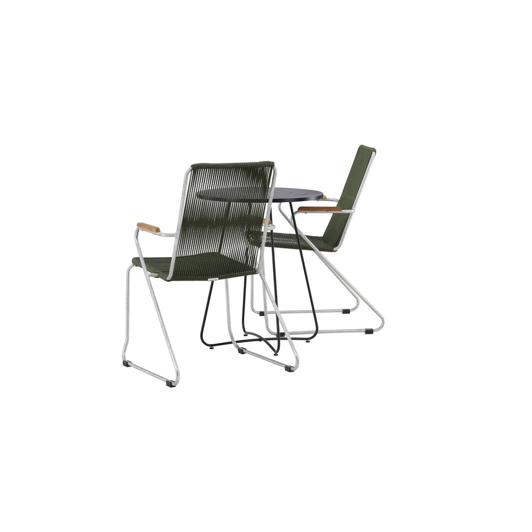 Bacong Cafébord + Bois spisestoler Venture Design Spisegruppe