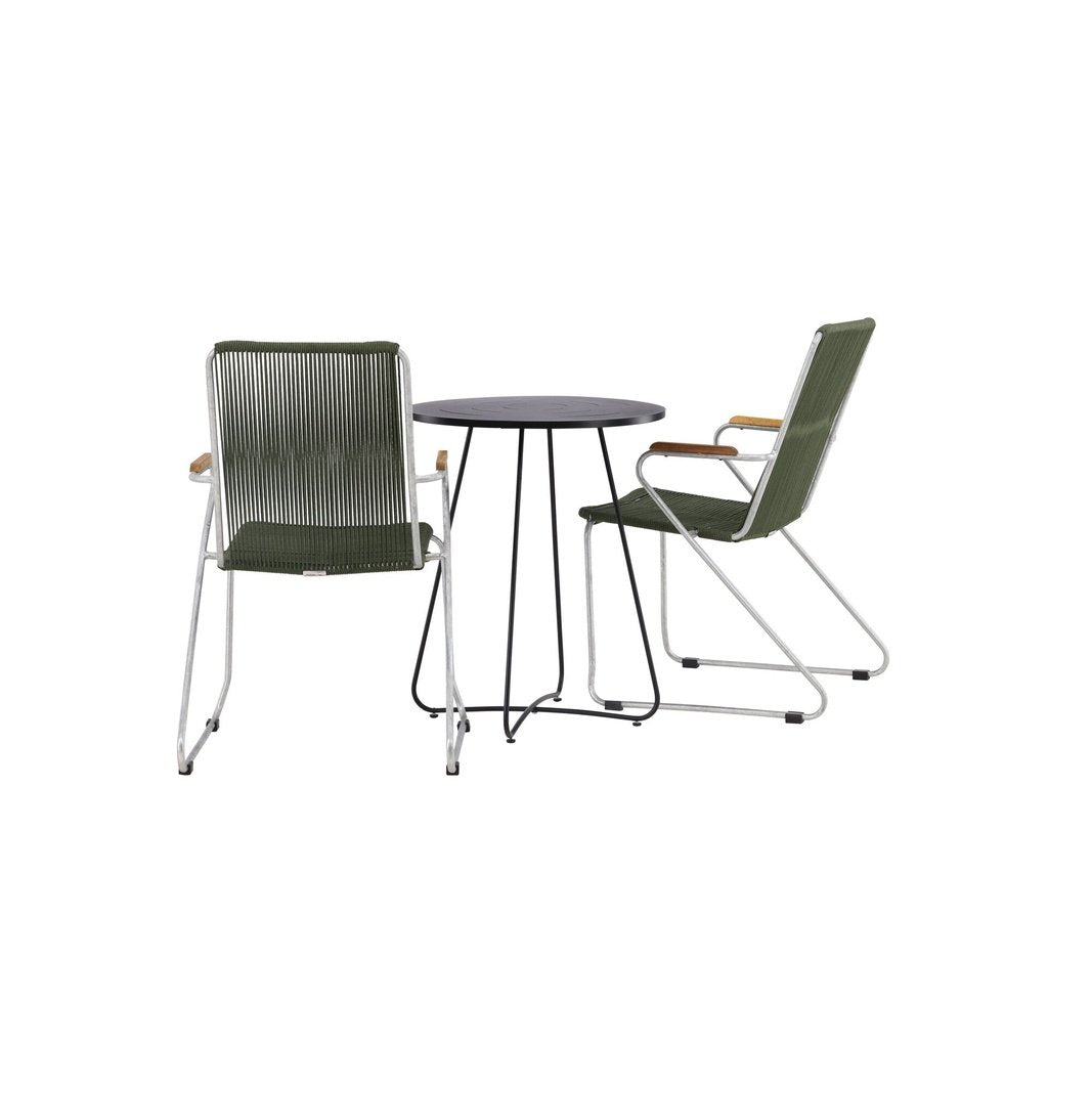 Bacong Cafébord + Bois spisestoler Venture Design Spisegruppe