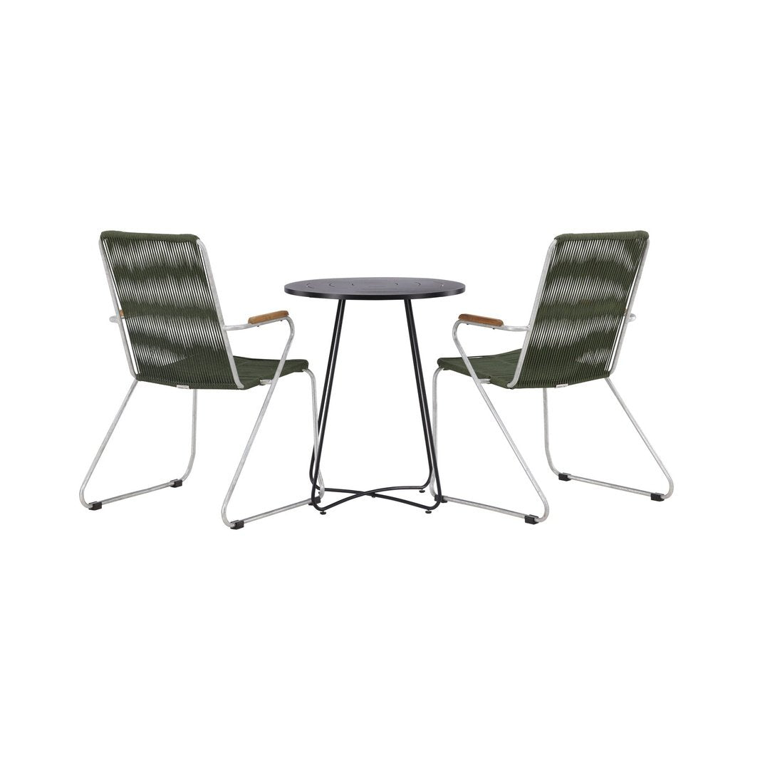 Bacong Cafébord + Bois spisestoler Venture Design Spisegruppe