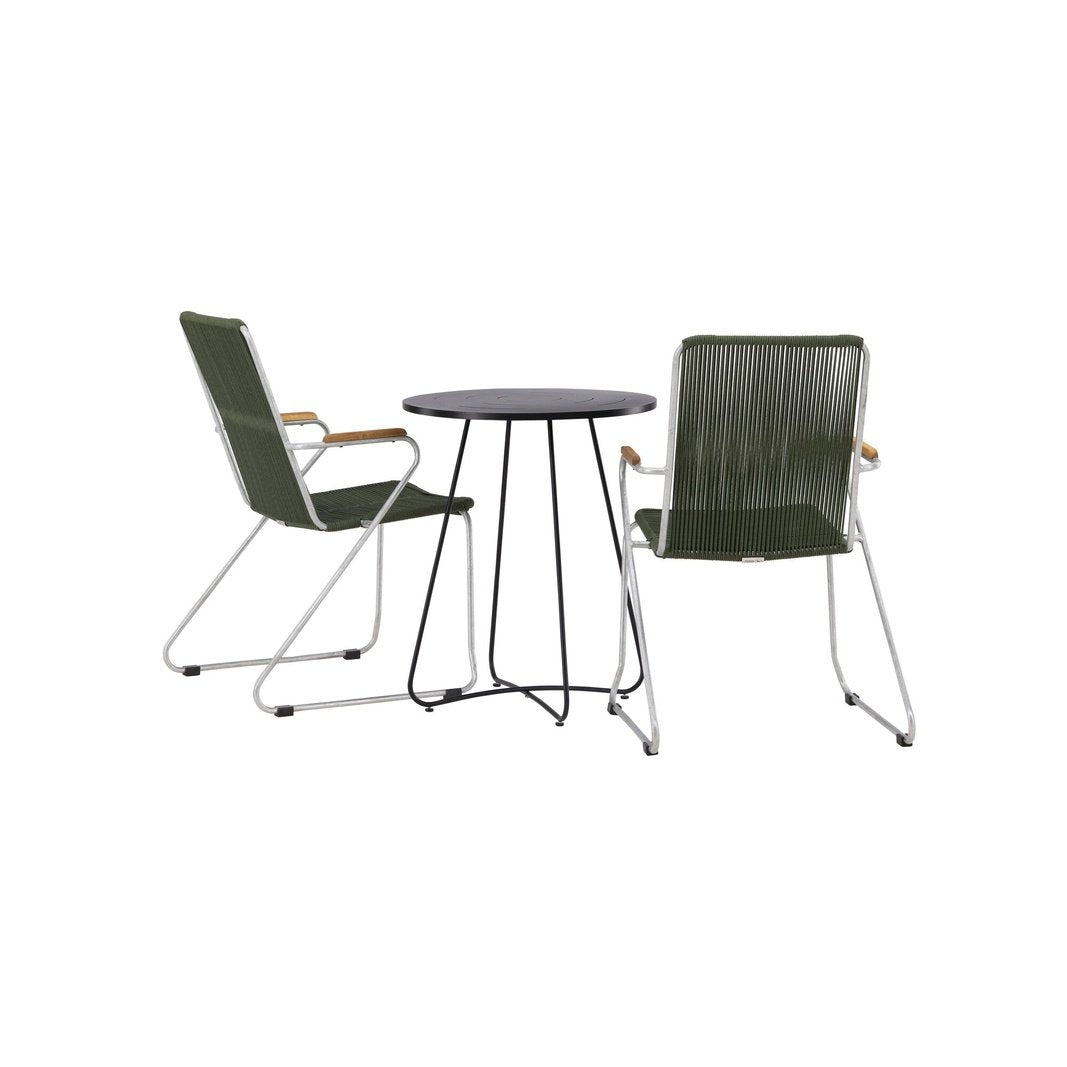 Bacong Cafébord + Bois spisestoler Venture Design Spisegruppe