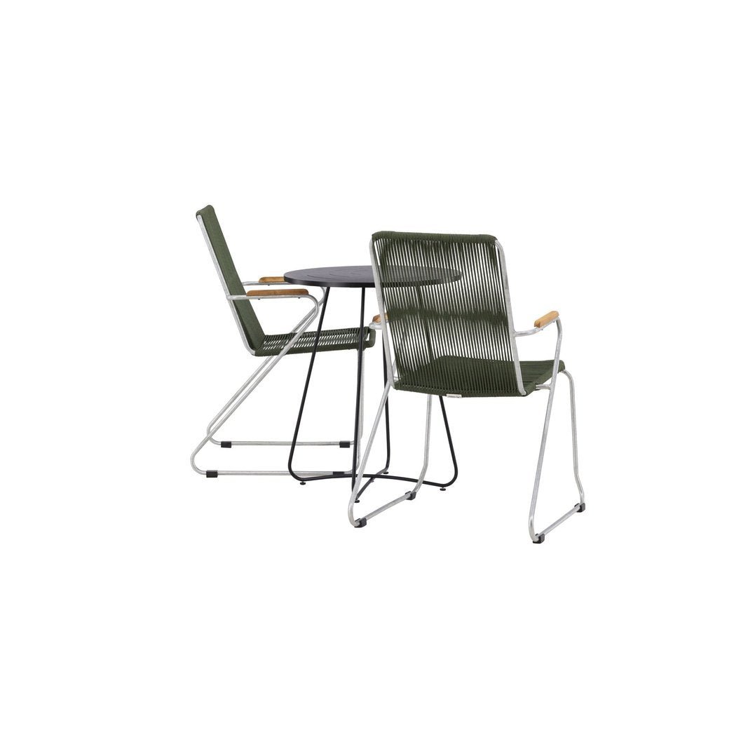 Bacong Cafébord + Bois spisestoler Venture Design Spisegruppe