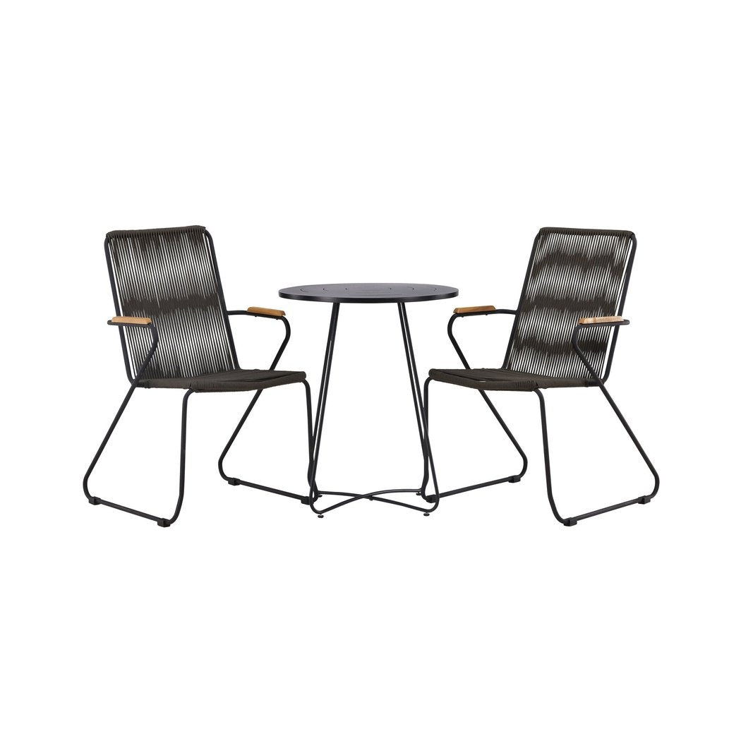 Bacong Cafébord + Bois spisestoler Venture Design Spisegruppe