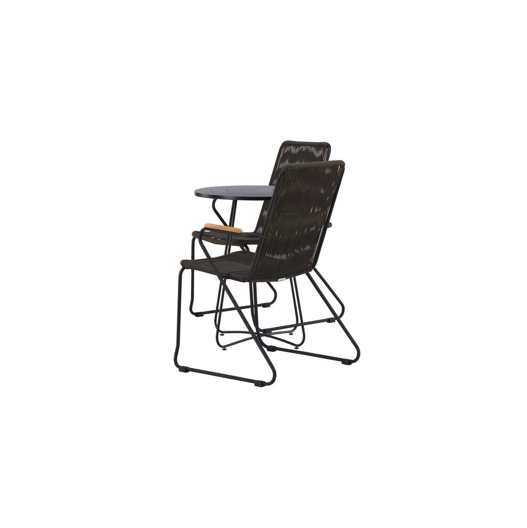 Bacong Cafébord + Bois spisestoler Venture Design Spisegruppe