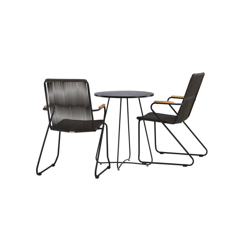 Bacong Cafébord + Bois spisestoler Venture Design Spisegruppe