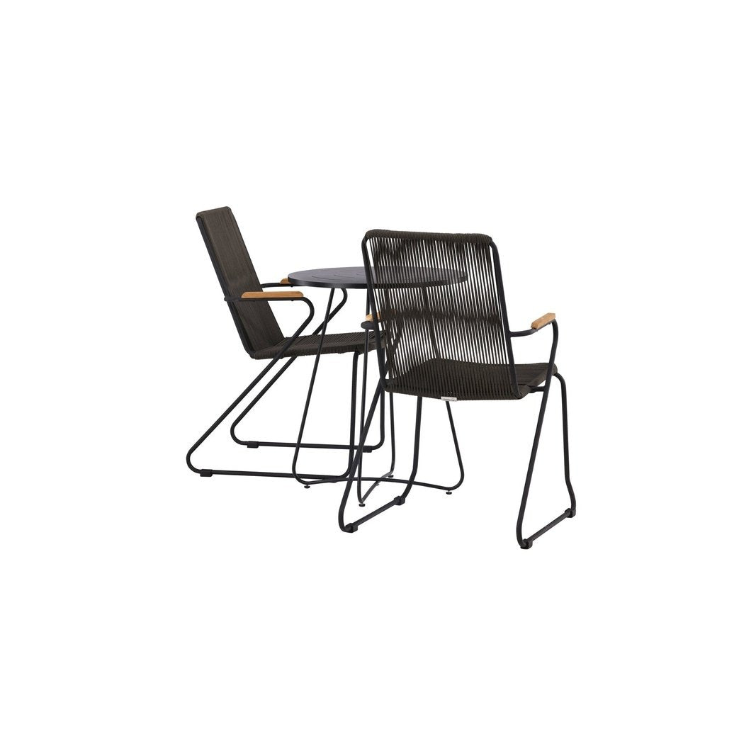 Bacong Cafébord + Bois spisestoler Venture Design Spisegruppe