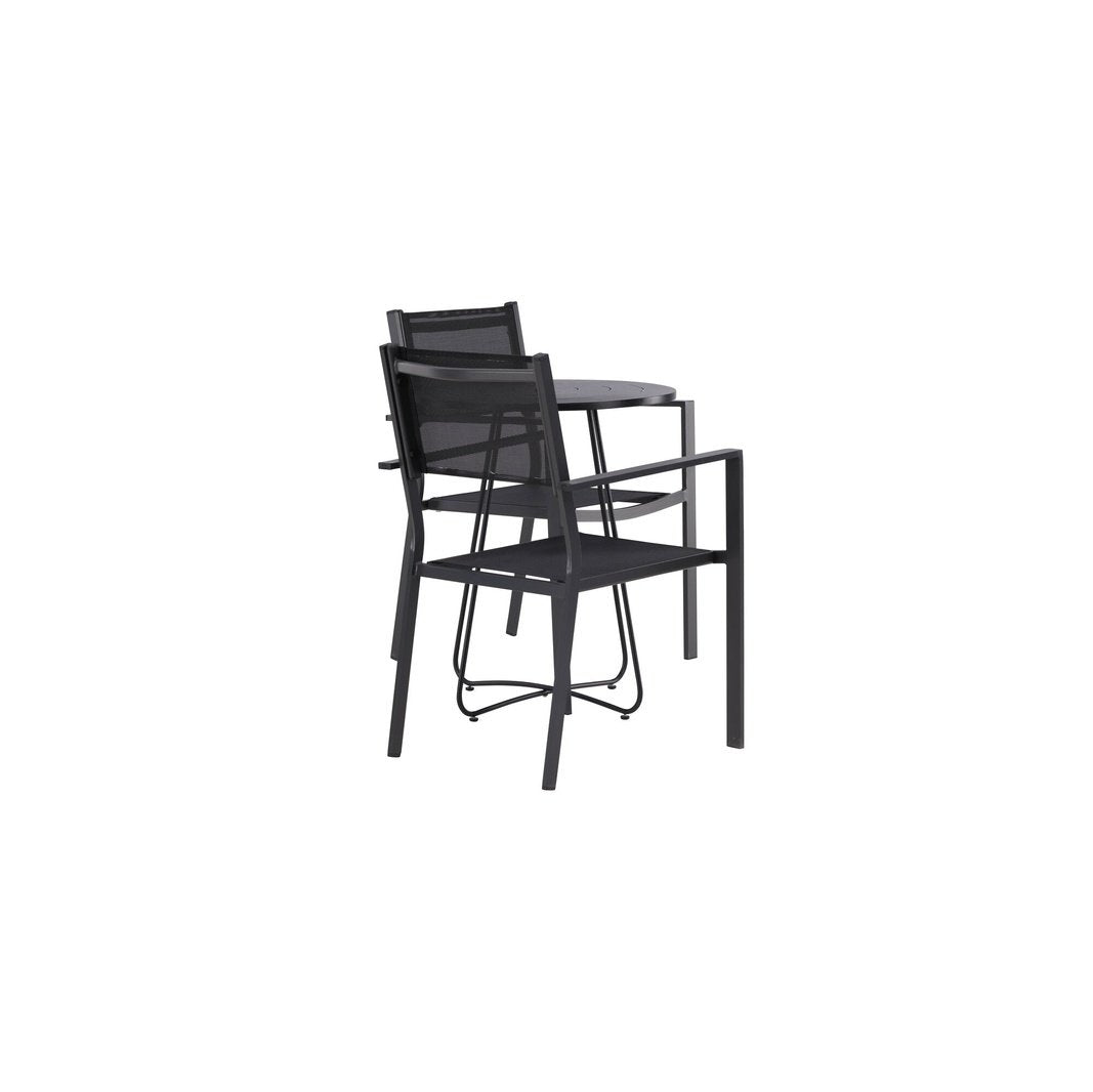 Bacong Cafébord + Copacabana stablebord Venture Design Spisegruppe