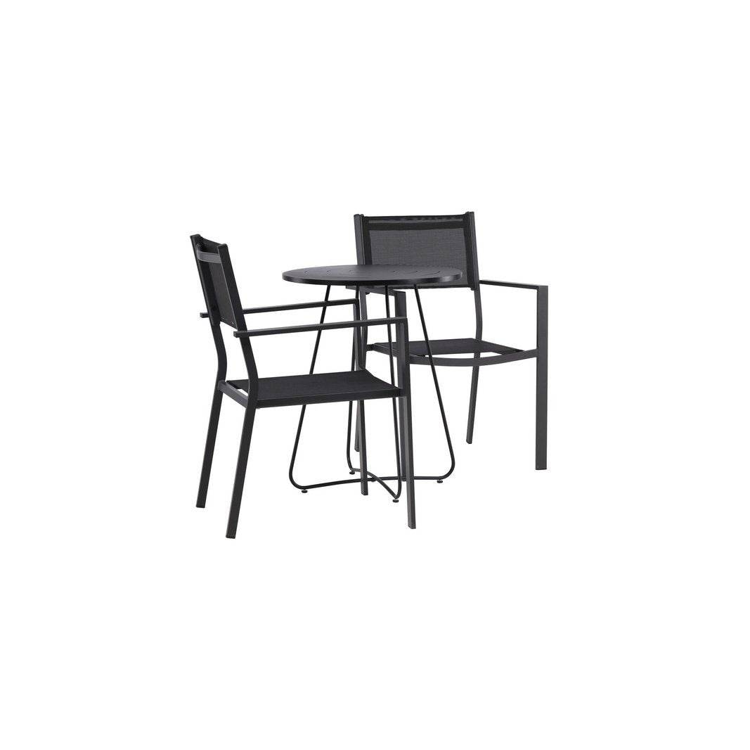 Bacong Cafébord + Copacabana stablebord Venture Design Spisegruppe