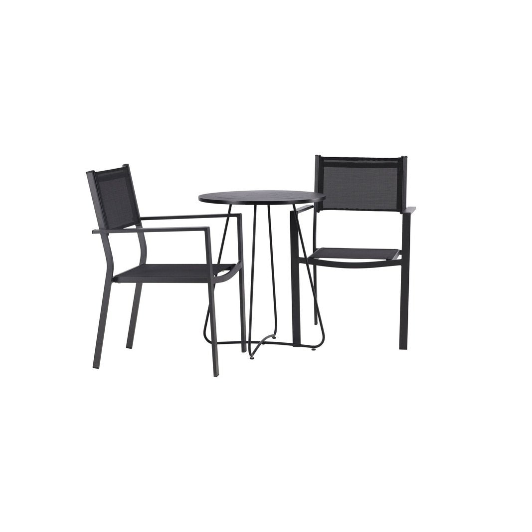 Bacong Cafébord + Copacabana stablebord Venture Design Spisegruppe