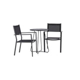 Bacong Cafébord + Copacabana stablebord Venture Design Spisegruppe