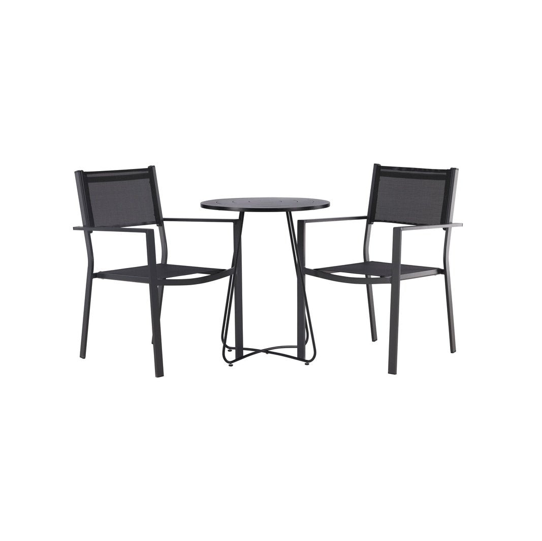 Bacong Cafébord + Copacabana stablebord Venture Design Spisegruppe