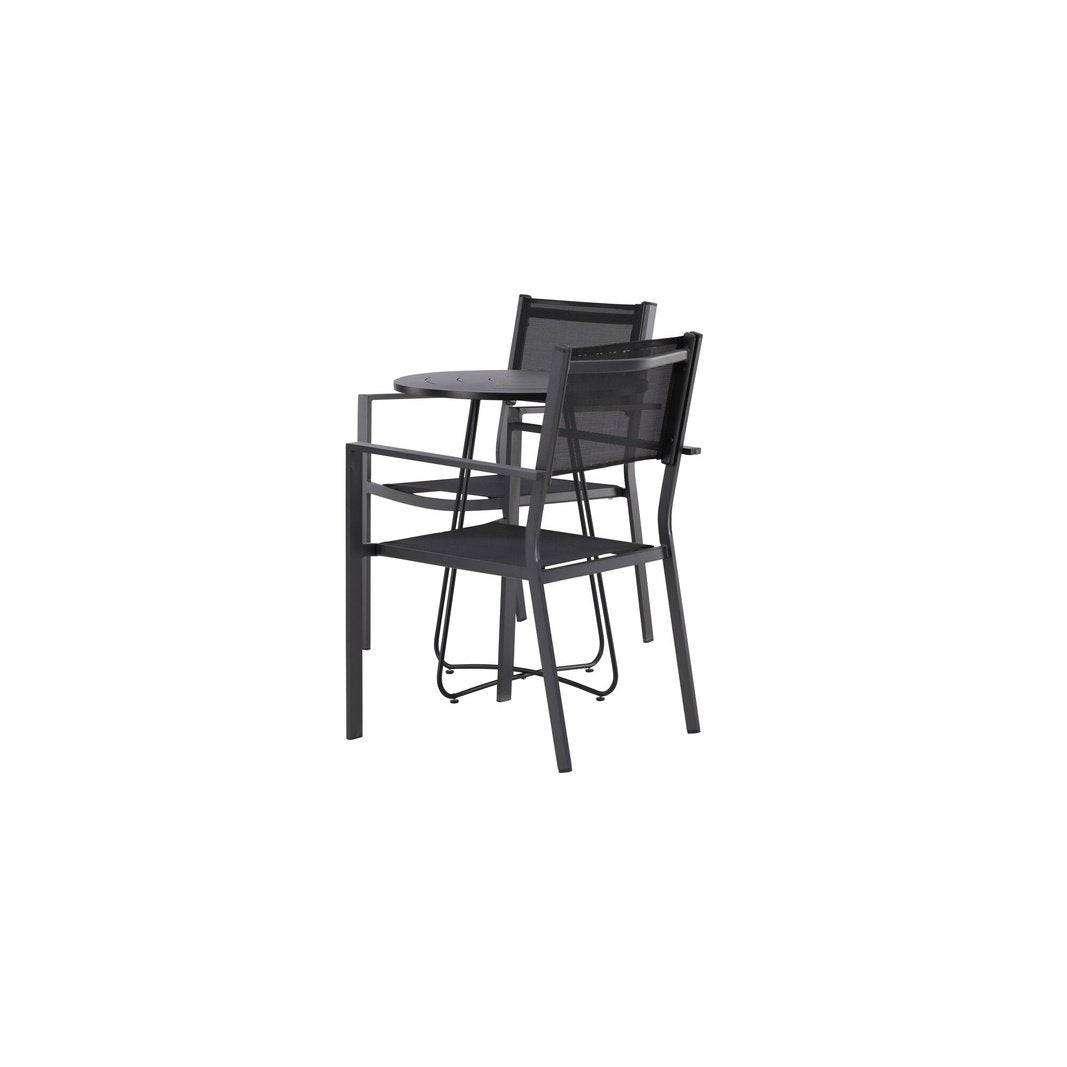 Bacong Cafébord + Copacabana stablebord Venture Design Spisegruppe
