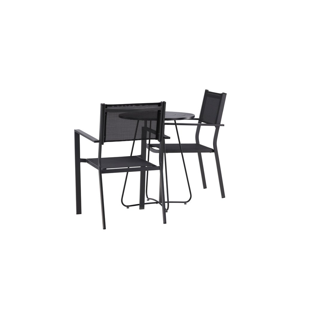 Bacong Cafébord + Copacabana stablebord Venture Design Spisegruppe