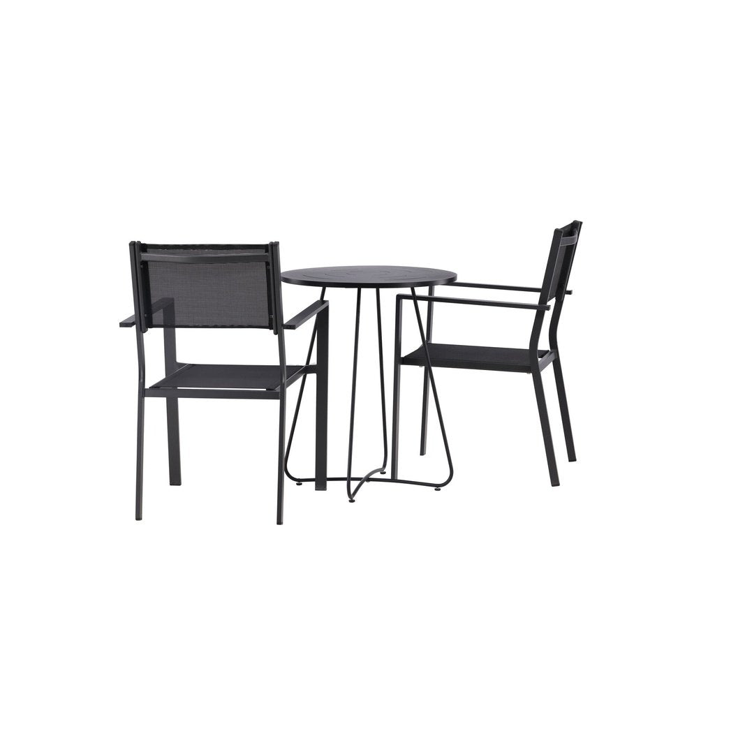 Bacong Cafébord + Copacabana stablebord Venture Design Spisegruppe