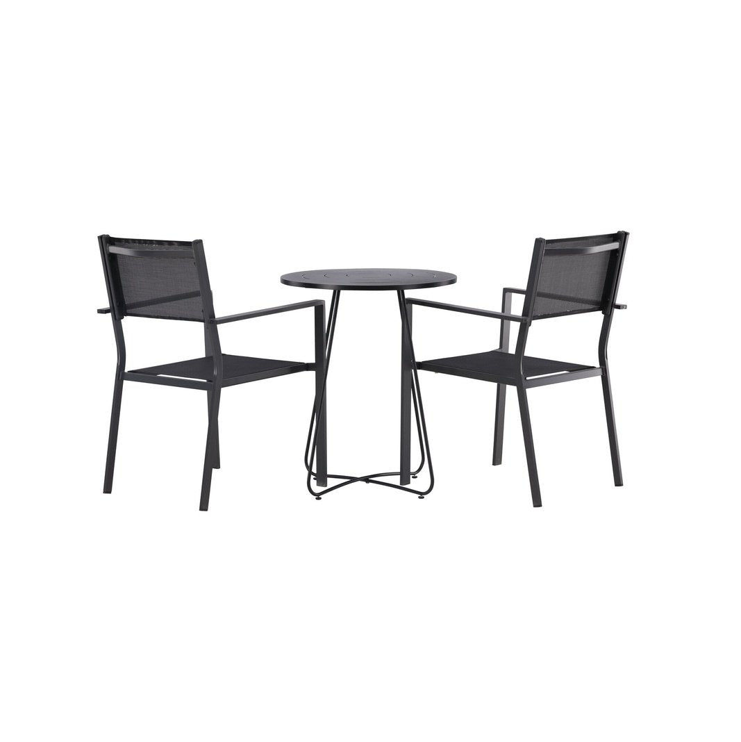 Bacong Cafébord + Copacabana stablebord Venture Design Spisegruppe