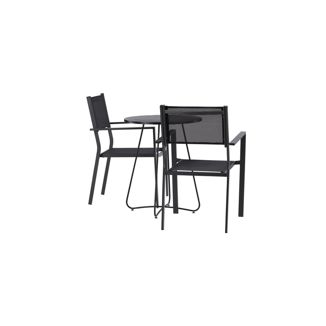 Bacong Cafébord + Copacabana stablebord Venture Design Spisegruppe