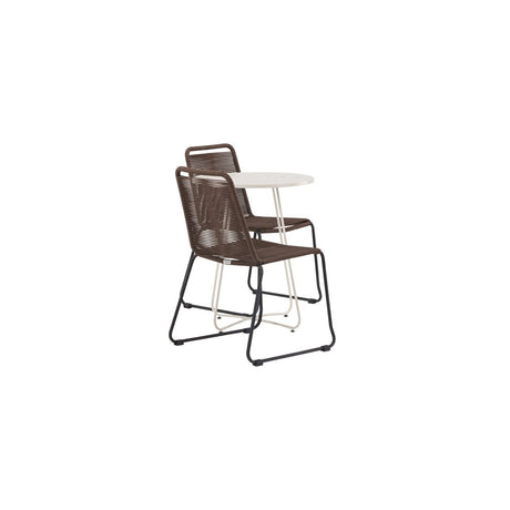 Bacong Cafébord + Lindos spisestoler Venture Design Spisegruppe