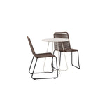 Bacong Cafébord + Lindos spisestoler Venture Design Spisegruppe